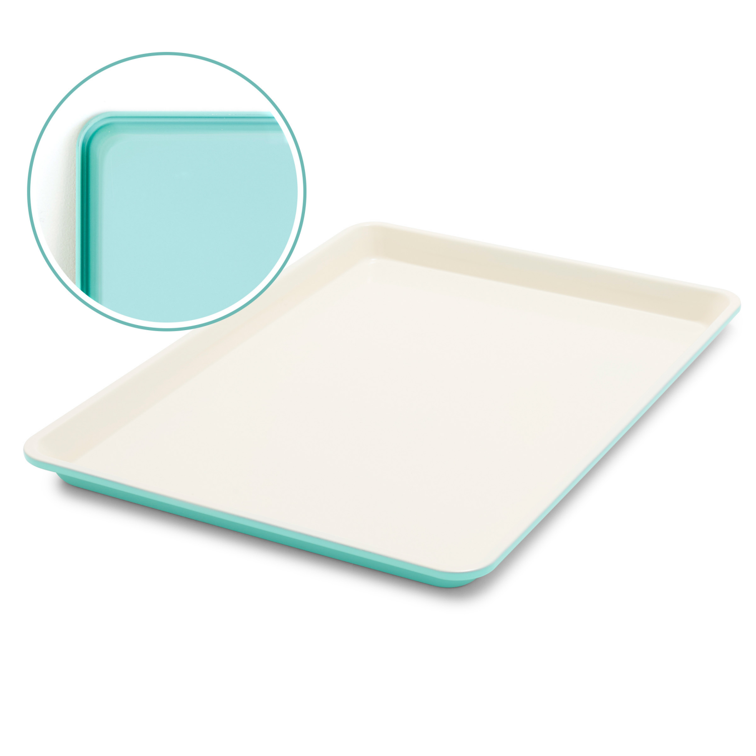 slide 1 of 5, GREEN PAN GreenPan 18"x13" Nonstick Ceramic Cookie Sheet Turquoise, 1 ct