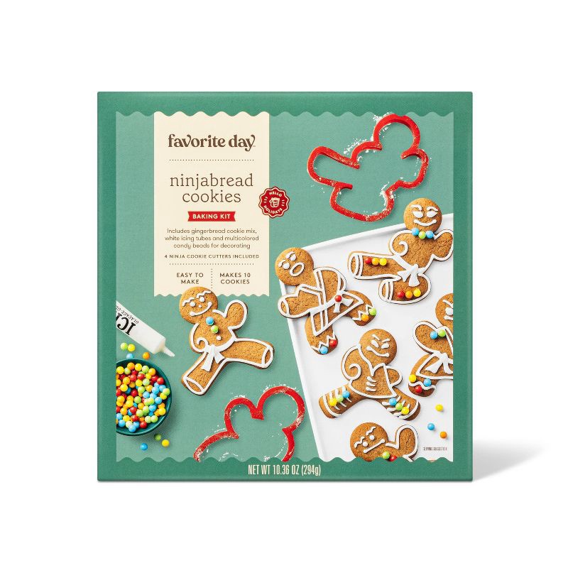 Holiday Ninjabread Cookies Baking Kit - 9.5oz - Favorite Day™ | Shipt