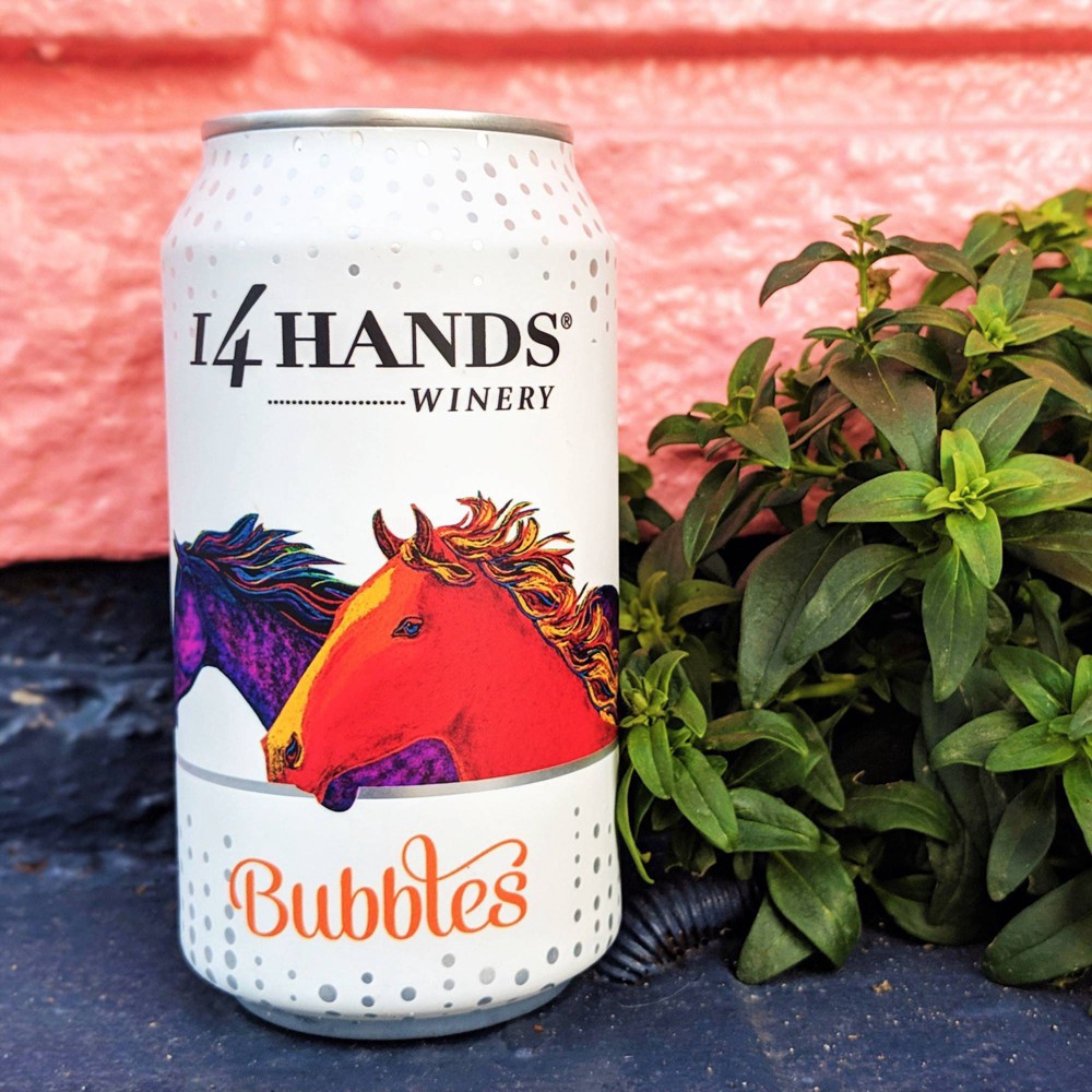 slide 2 of 3, 14 Hands Bubbles Can, 375 ml