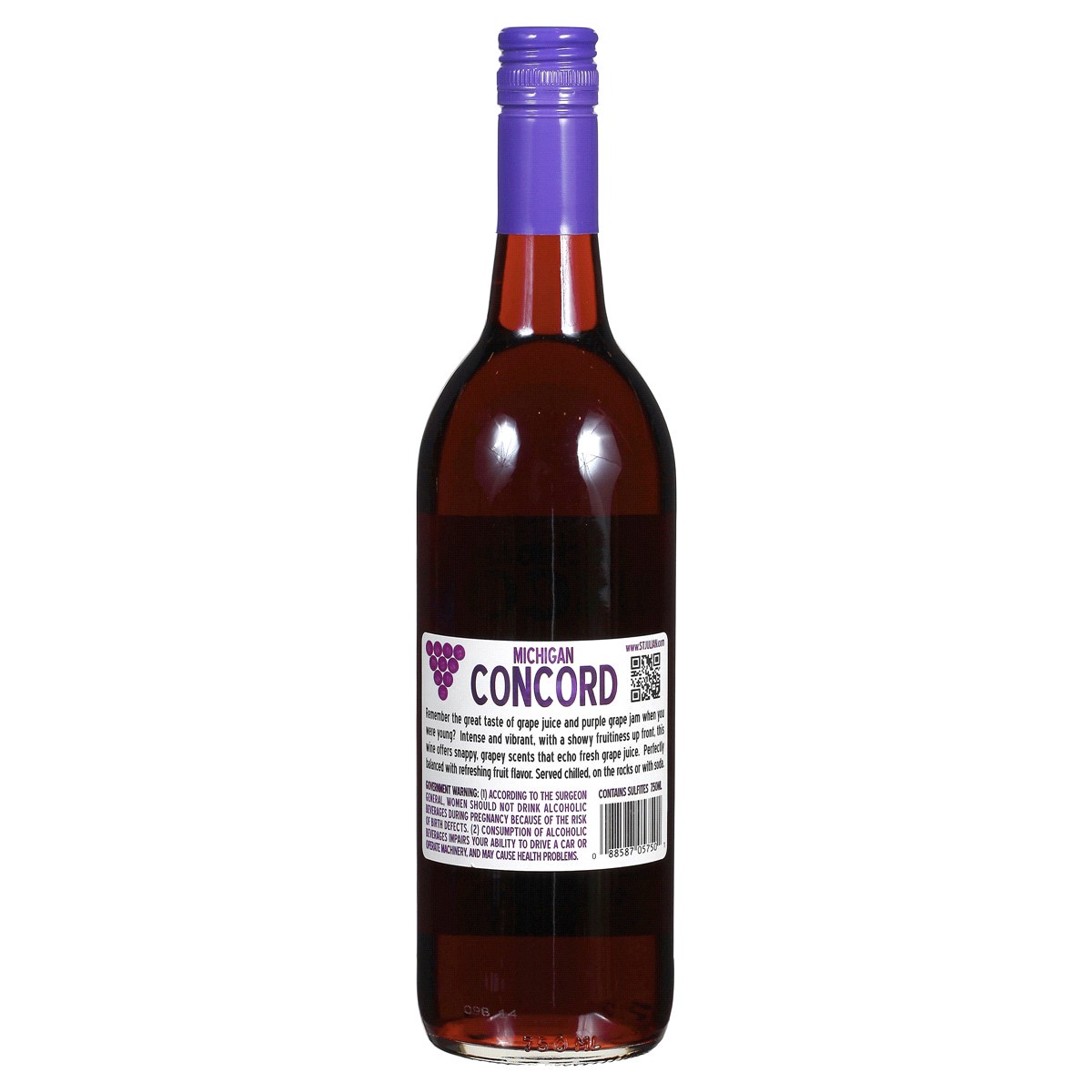 slide 2 of 2, St. Julian Concord Wine, 750 ml