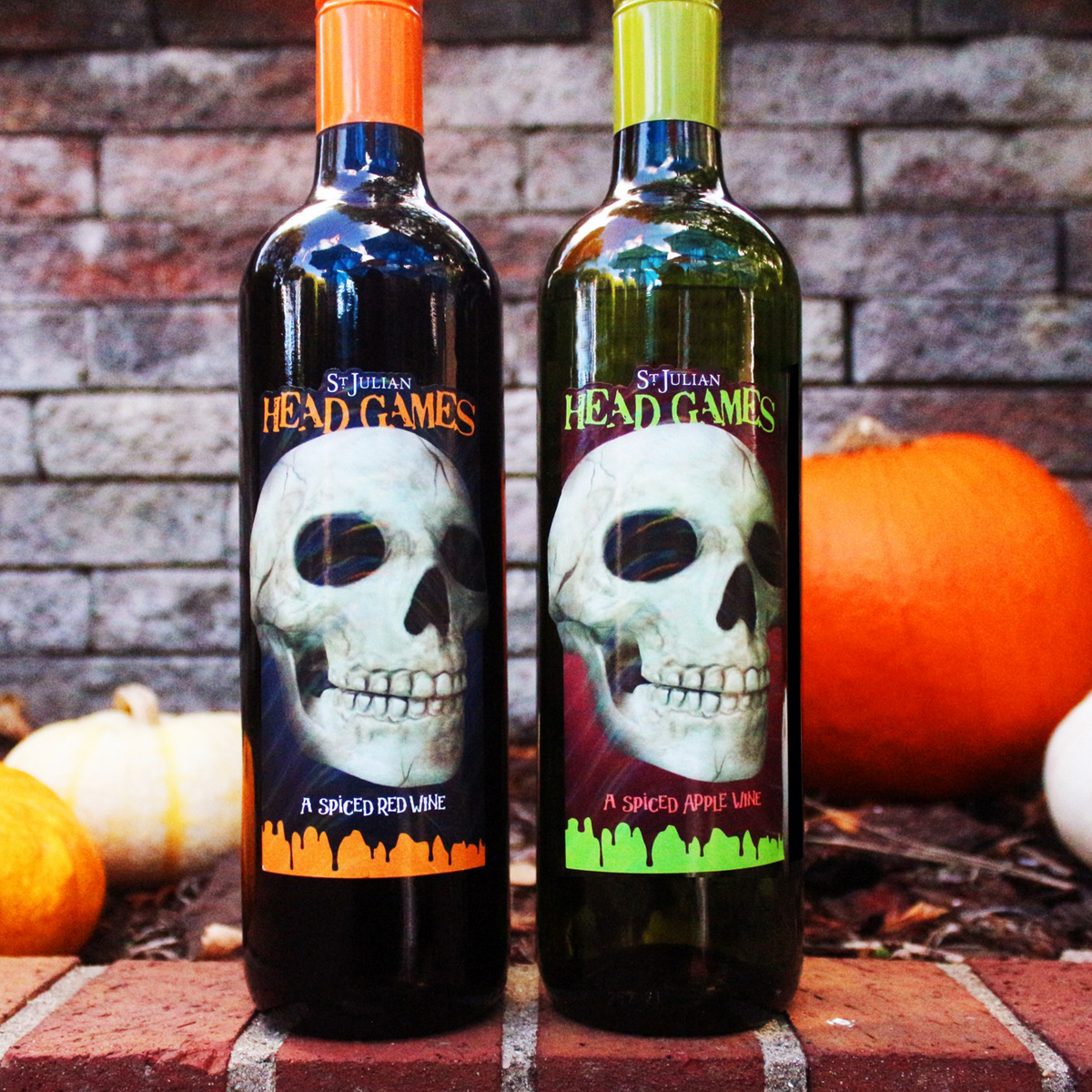 slide 3 of 3, St Julian Head Games Spiced Red Wine, 750 ml