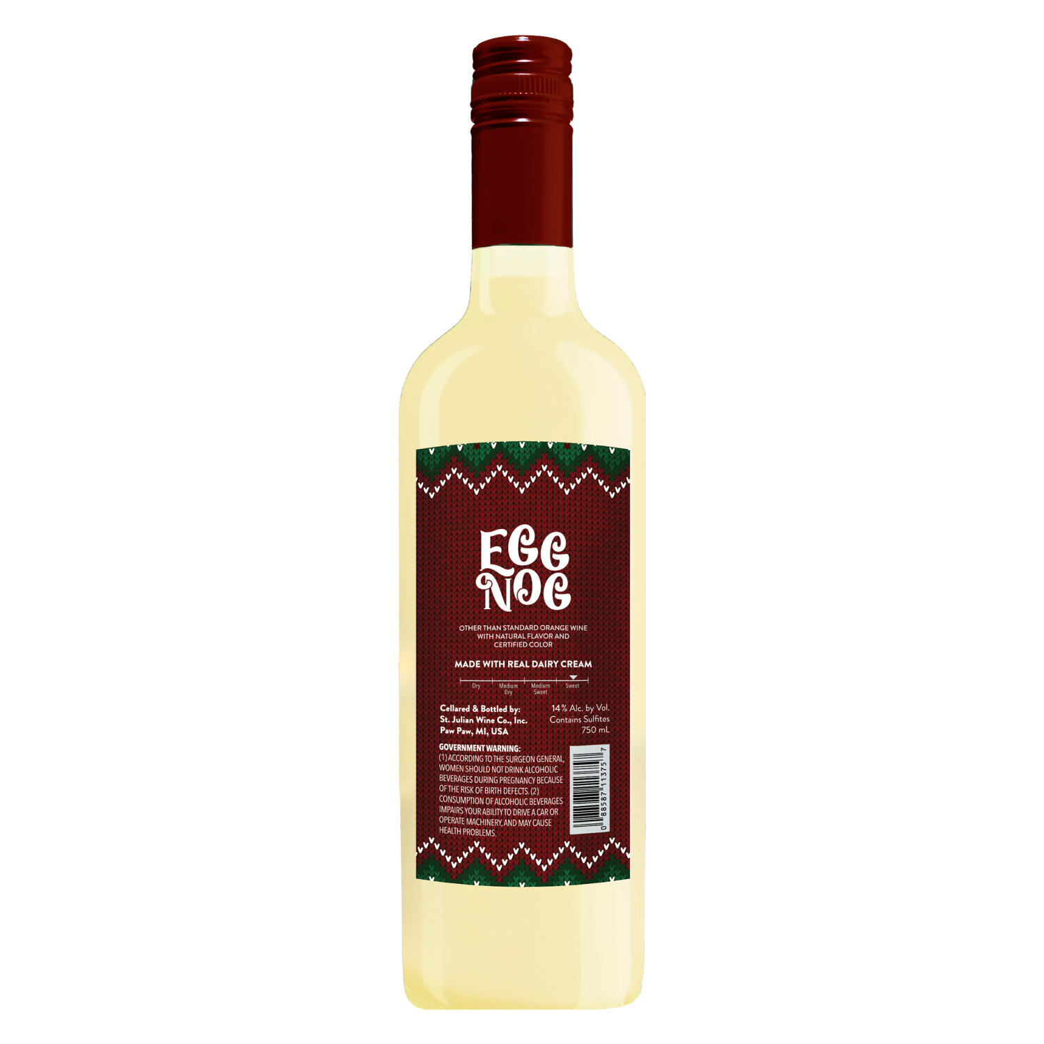 slide 2 of 2, St. Julian Spiced Egg Nog, 750 ml