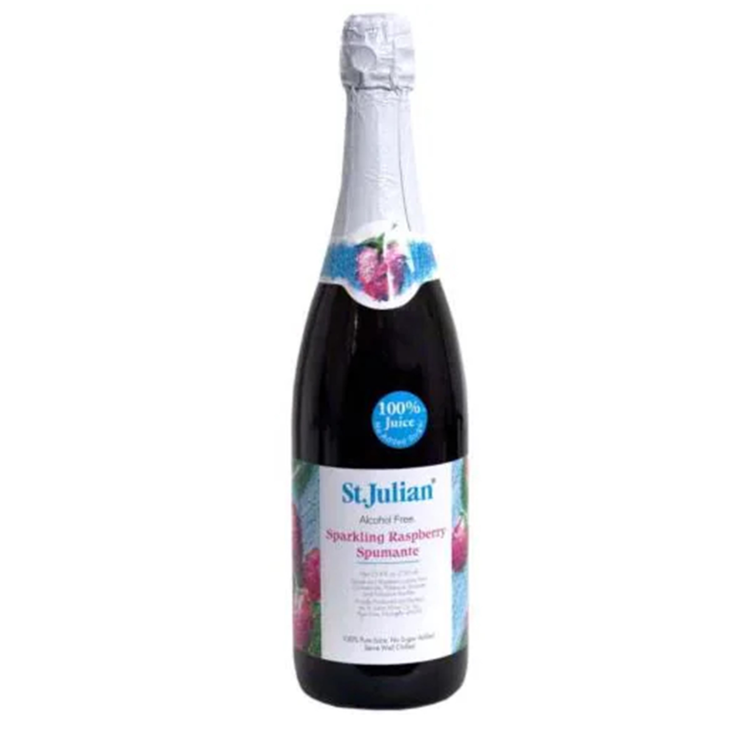 slide 1 of 2, St. Julian Alcohol Free Sparkling Raspberry Spumante, 750 ml