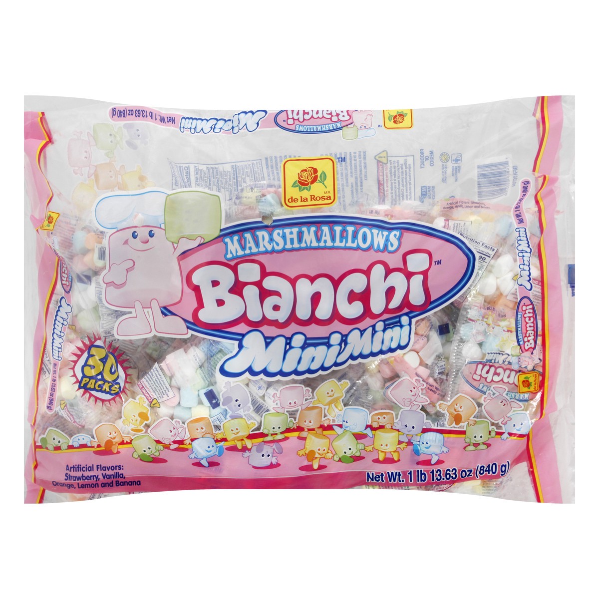 slide 3 of 13, De la Rosa Bianchi Mini Mini Assorted Marshmallows 30 ea, 30 ct