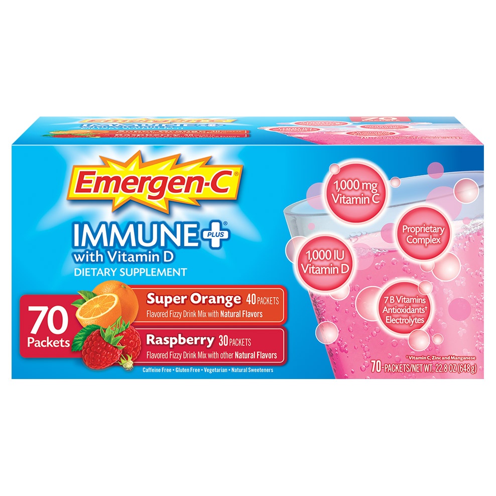 slide 1 of 2, Emergen-C Immune Plus, 70 ct, 