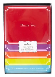 Hallmark Solid Color Thank You Notes With Cards and Envelopes