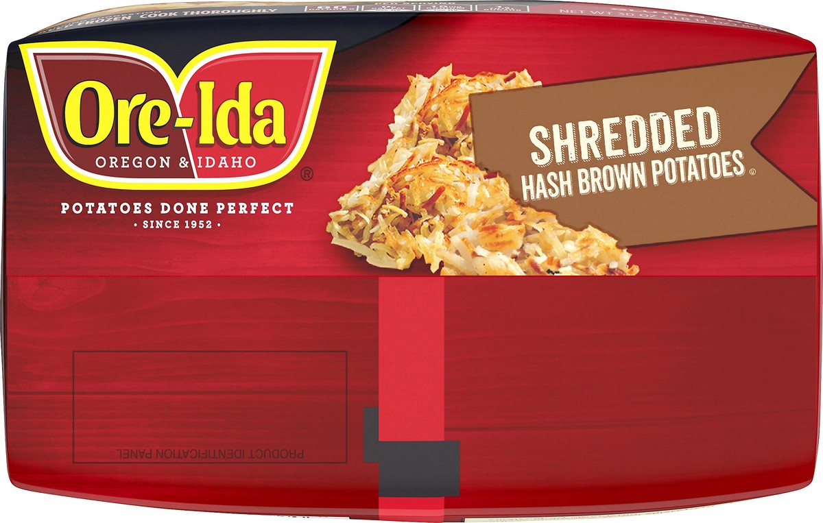 slide 3 of 9, Ore-Ida Shredded Hash Brown Frozen Potatoes, 30 oz Bag, 30 oz