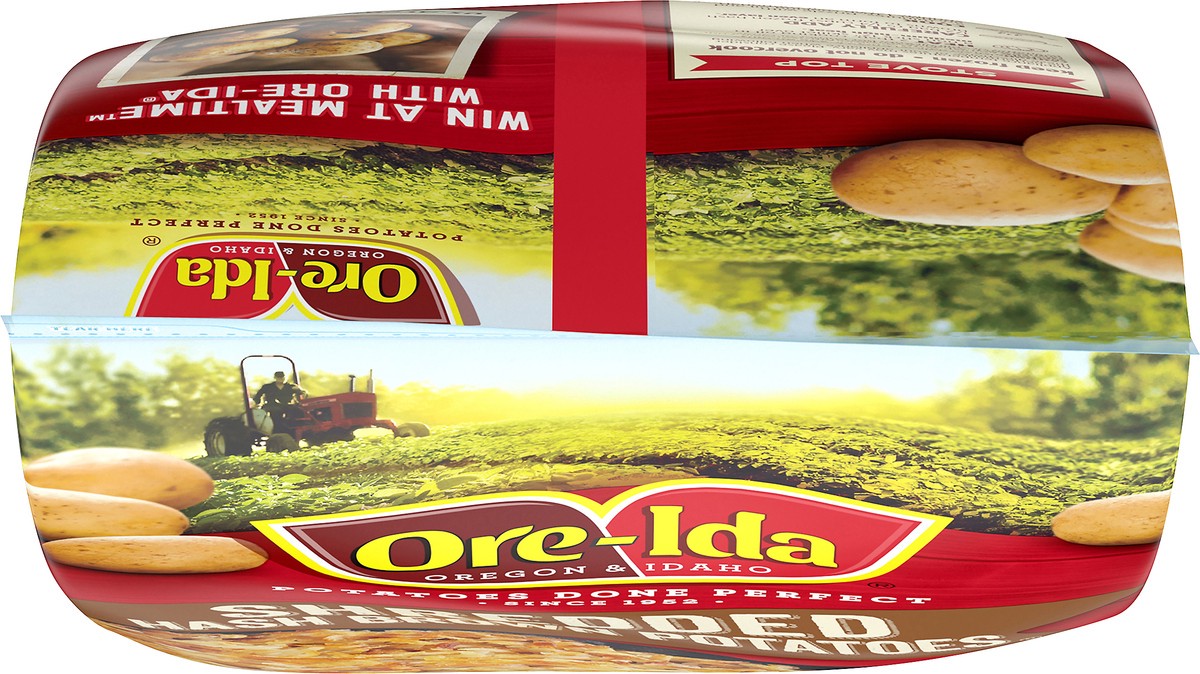 slide 2 of 9, Ore-Ida Shredded Hash Brown Frozen Potatoes, 30 oz Bag, 30 oz