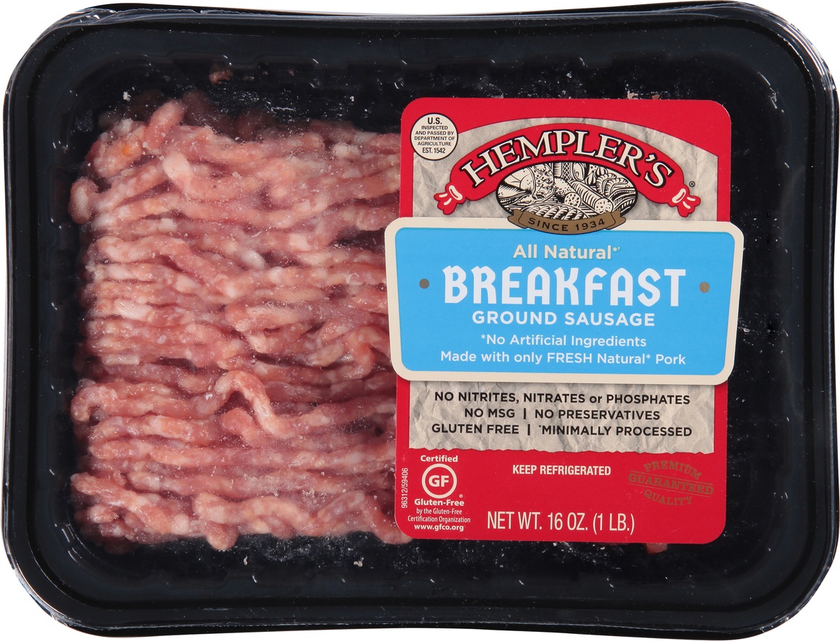 slide 6 of 9, Hempler's Ground Breakfast Sausage, 