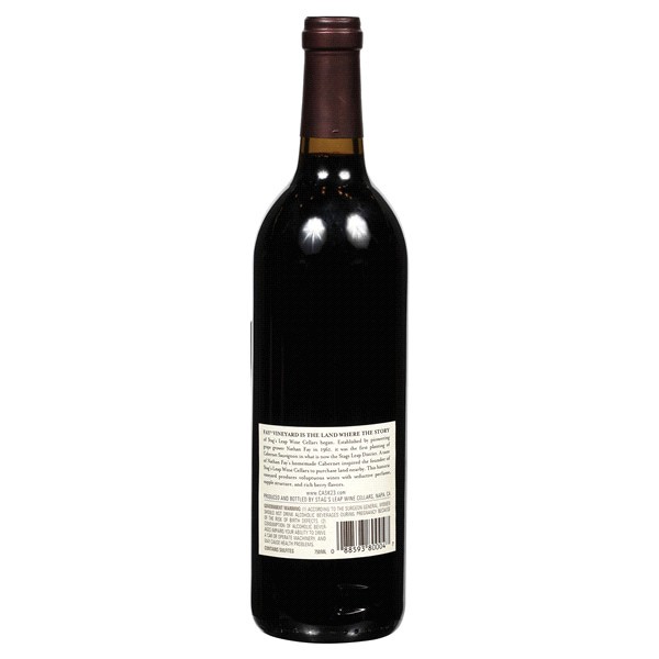 slide 5 of 5, Stag's Leap FAY Cabernet Sauvignon Red Wine, 750 mL, 750 ml