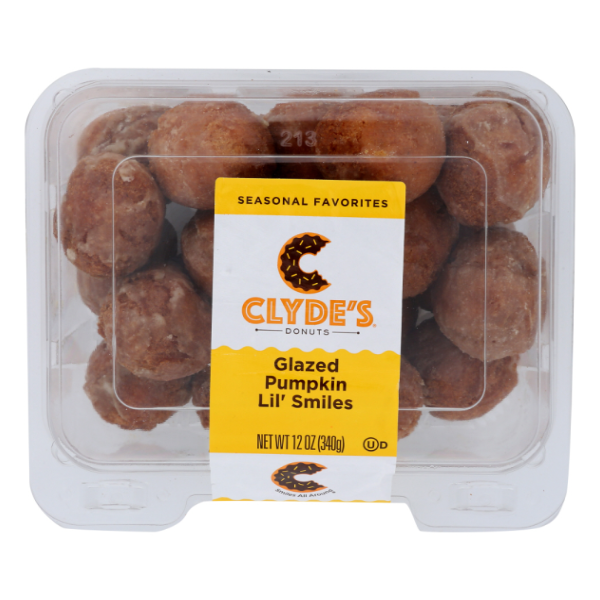 slide 1 of 1, Clyde's Glazed Pumpkin Donut Holes, 12.01 oz