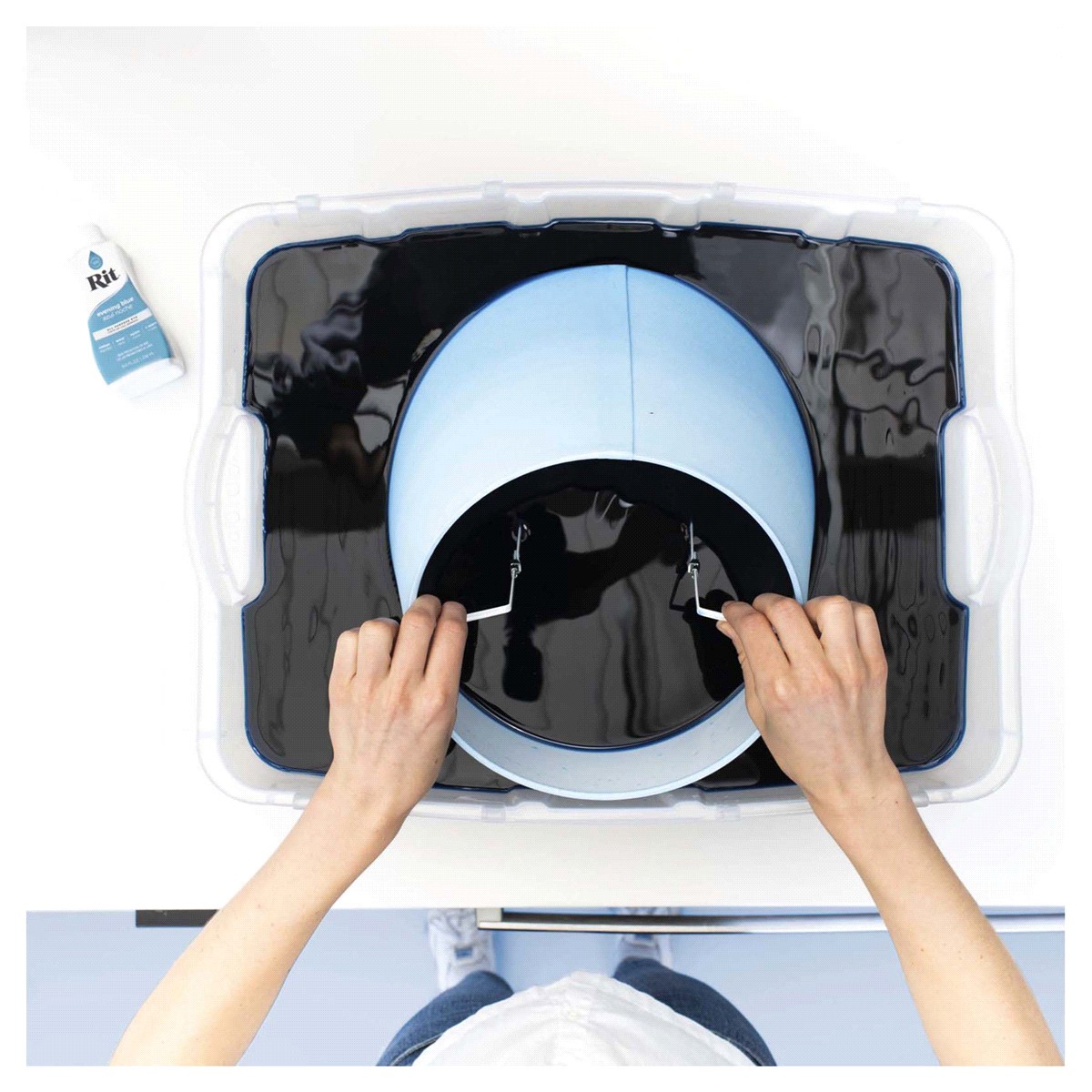 slide 4 of 4, Rit Dye Liquid Evening Blue, 8 oz