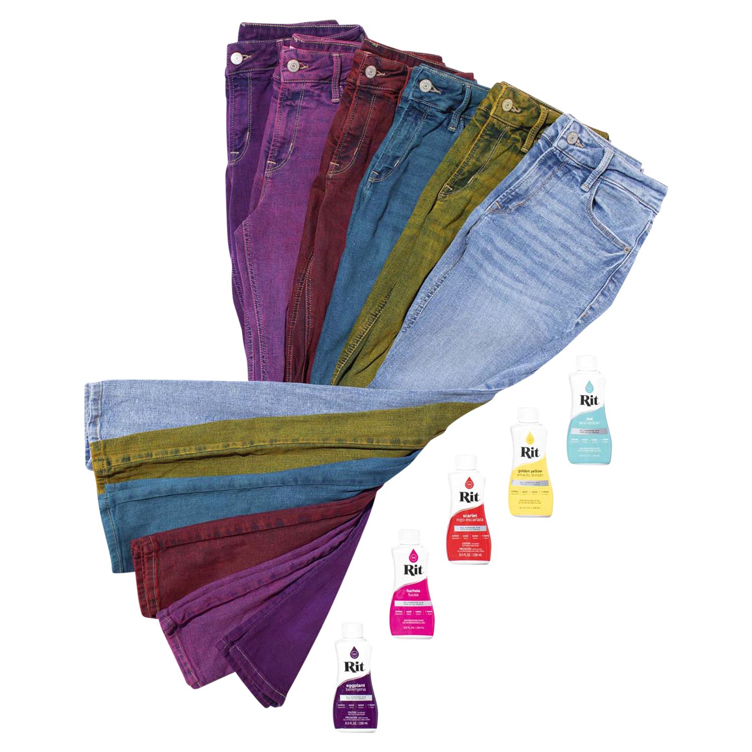 slide 4 of 4, Rit Dye Liquid Eggplant, 8 oz