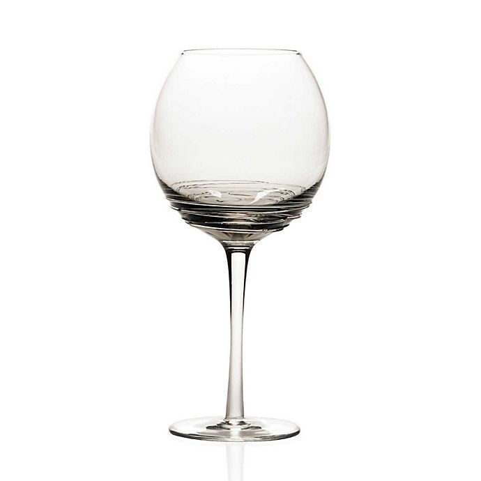 slide 2 of 3, Mikasa Swirl Balloon Glasses - Smoke, 4 ct