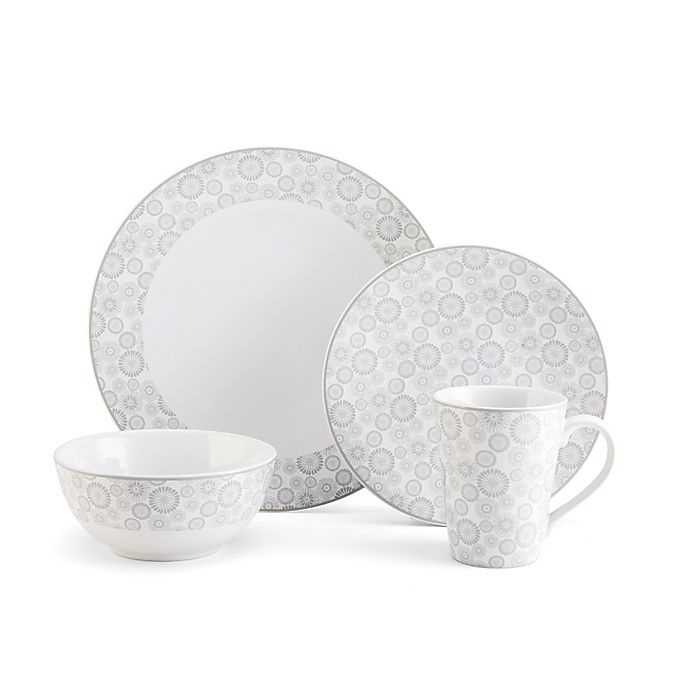 slide 1 of 1, Mikasa Avery Floral Place Setting, 4 ct