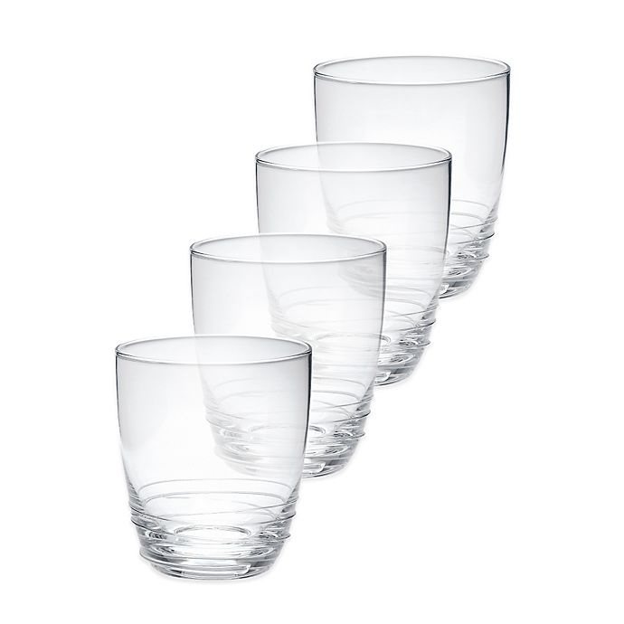 slide 1 of 2, Mikasa Swirl Double Old-Fashioned Glasses, 4 ct