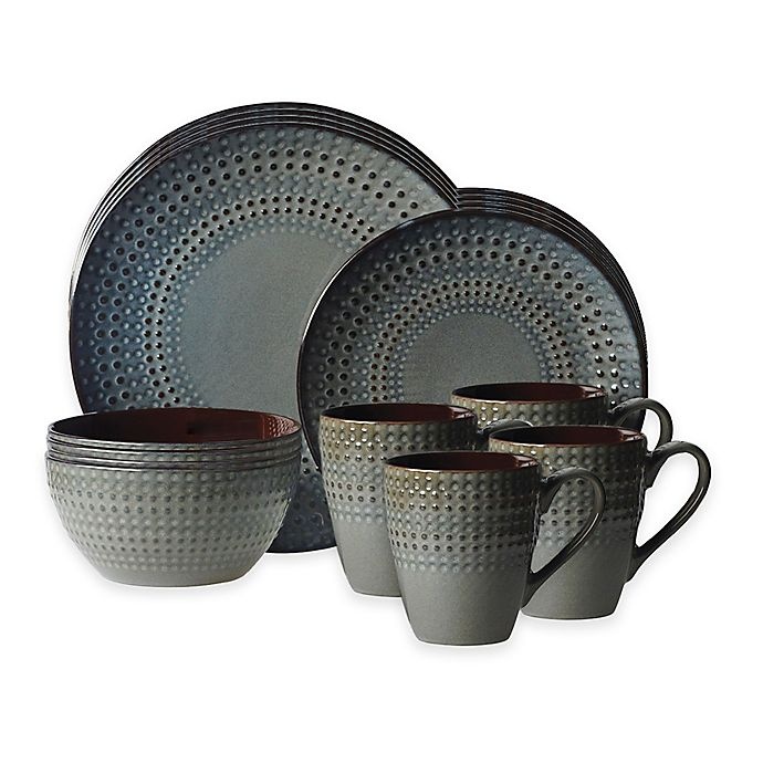 slide 2 of 2, Gourmet Basics by Mikasa Riley Dinnerware Set, 16 ct