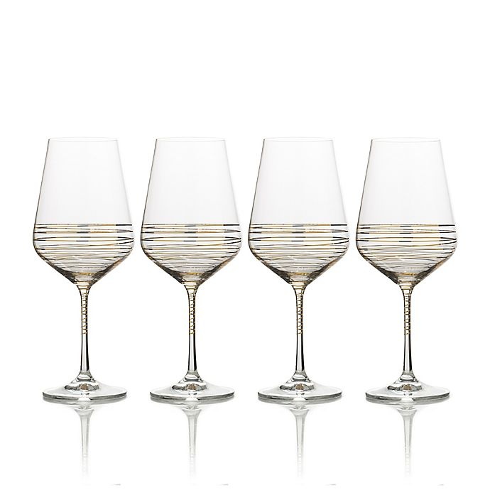 slide 2 of 2, Mikasa Electric Boulevard Goblets - Gold, 4 ct