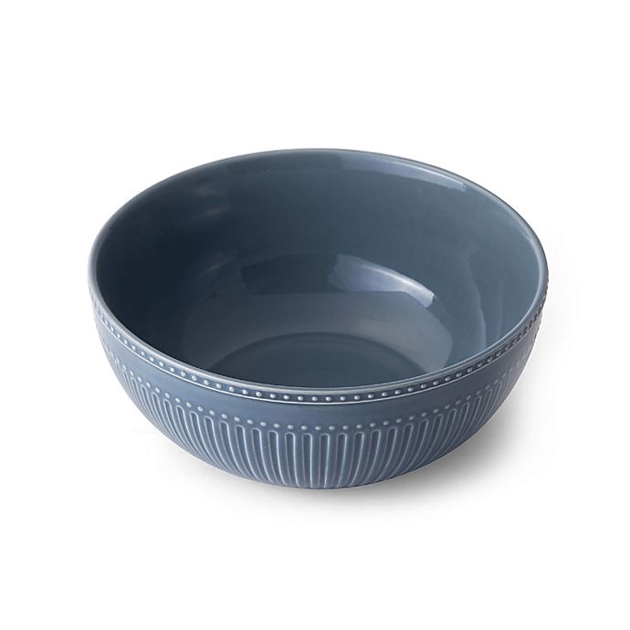 slide 2 of 2, Mikasa Italian Countryside Accents Fluted Vegetable Bowl - Blue, 1 ct