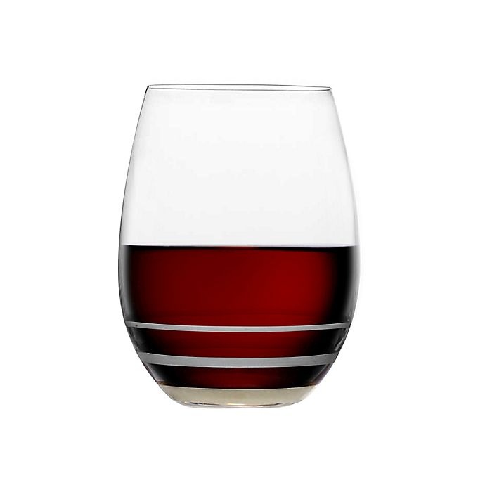 slide 2 of 2, Mikasa Lux Stemless Wine Glasses - Platinum, 4 ct