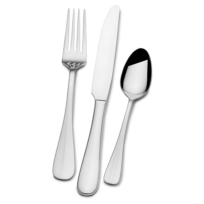 slide 2 of 2, Mikasa Brielle Flatware Set with Caddy - Stainless Steel, 36 ct