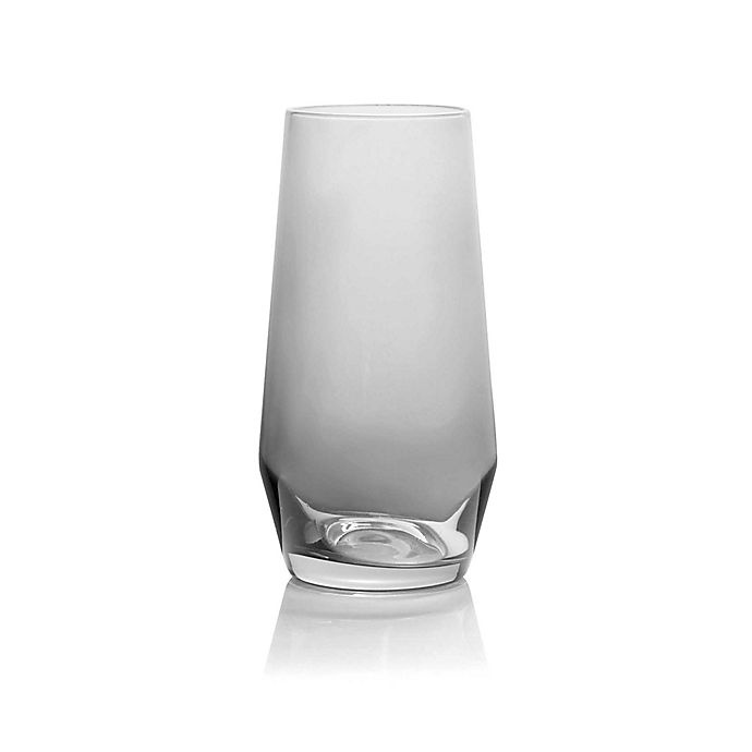 slide 2 of 2, Mikasa Swirl Edge Highball Glasses - Smoke, 4 ct