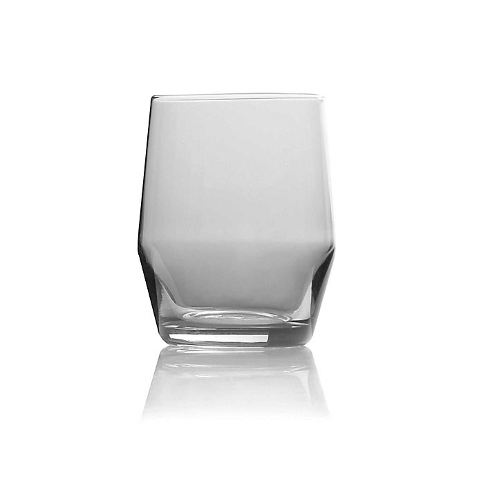 slide 2 of 2, Mikasa Swirl Edge Double Old Fashioned Glasses - Smoke, 4 ct