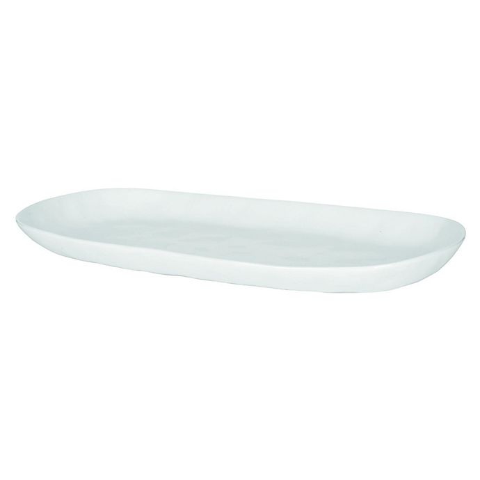 slide 2 of 3, Everyday White by Fitz and Floyd Organic Shape Oblong Platter, 15 in