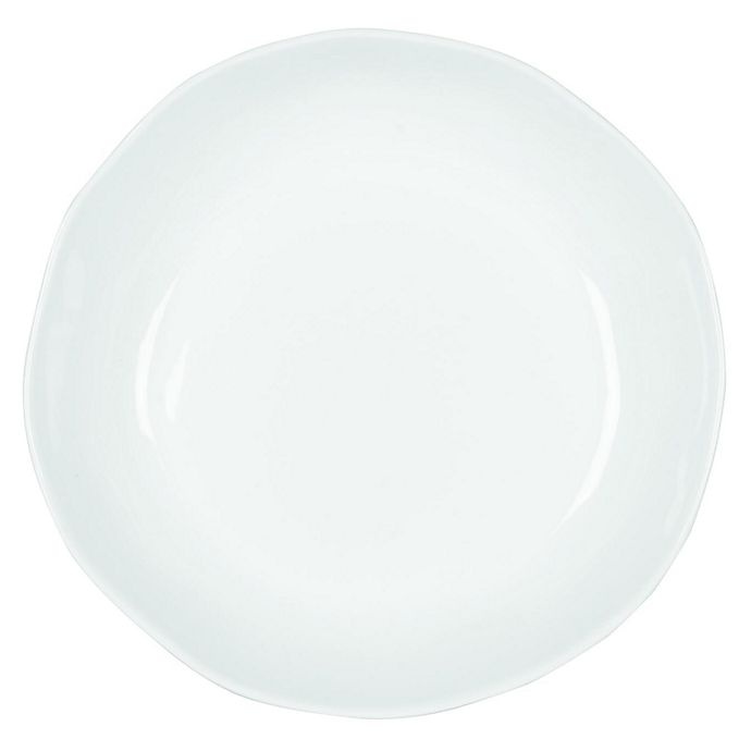 slide 2 of 2, Everyday White by Fitz and Floyd Organic Shape Low Bowl - White, 1 ct