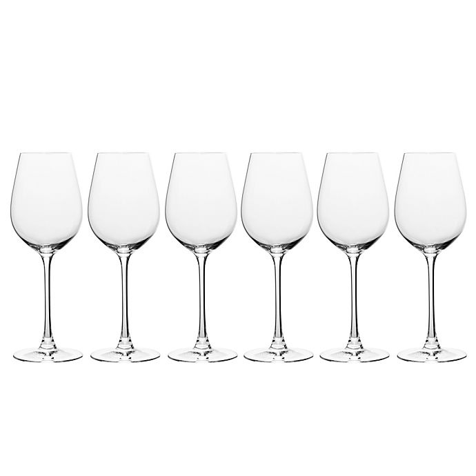 slide 2 of 2, Mikasa Stiletto White Wine Glasses, 6 ct