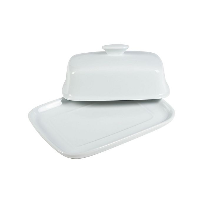 slide 2 of 2, Everyday White by Fitz and Floyd Wide Covered Butter Dish, 1 ct