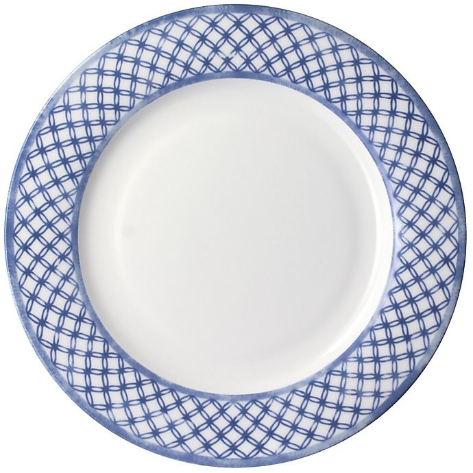 slide 2 of 6, Mikasa Kiley Dinnerware Set - White/Blue, 16 ct