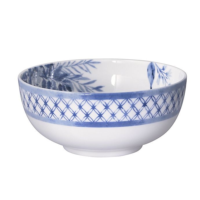 slide 4 of 6, Mikasa Kiley Dinnerware Set - White/Blue, 16 ct