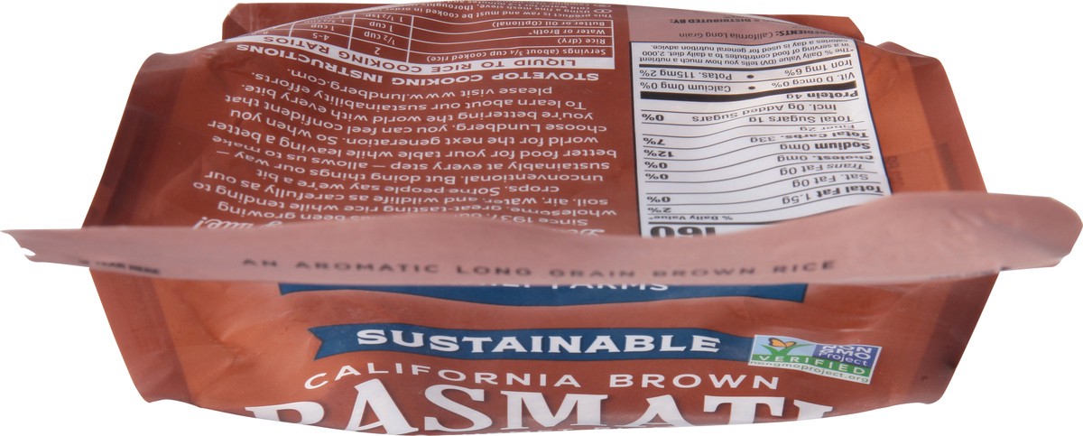 slide 9 of 9, Lundberg Family Farms Sustainable California Brown Basmati Gourmet Rice 32 oz, 