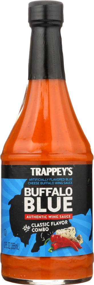 slide 1 of 6, Trappey's Buffalo/Bleu Wing Sauce, 12 oz