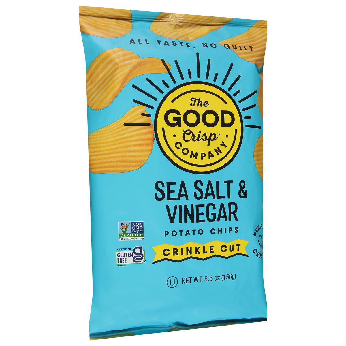 slide 4 of 13, The Good Crisp Company Crinkle Cut Sea Salt & Vinegar Potato Chips 5.5 oz, 5.5 oz