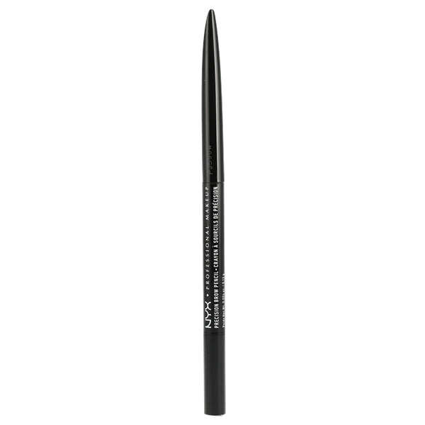 slide 1 of 1, Nyx Professional Makeup Precision Brow Pencil Black, 0.04 oz