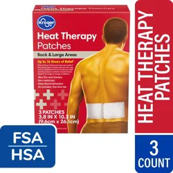 Kroger Back & Large Areas Heat Therapy Patches