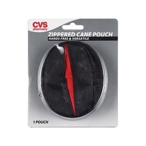 slide 1 of 1, CVS Health Zippered Cane Carry Pouch, 1 ct