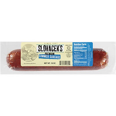 slide 1 of 1, Slovacek's Summer Sausage, 16 oz