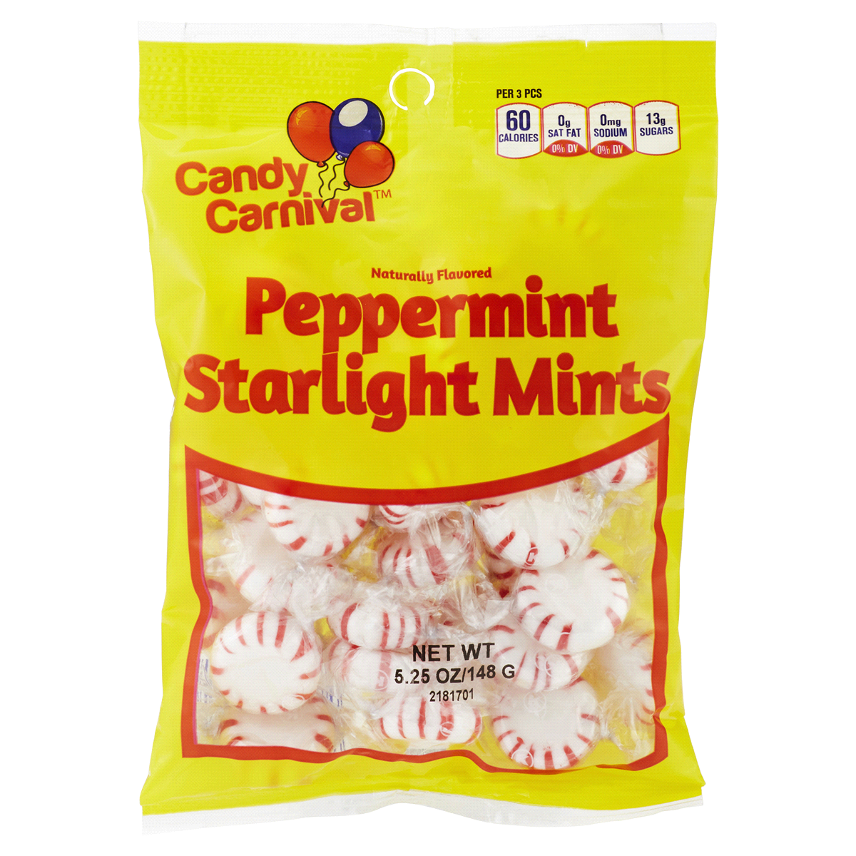 slide 1 of 1, Candy Carnival Peppermint Starlight Mints, 5.25 oz