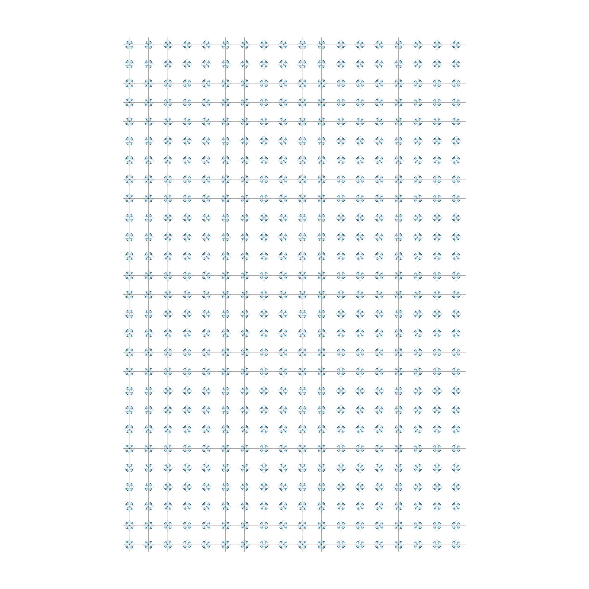 slide 2 of 2, Miniature White & Blue Floor & Wall Covering By Make Market, 11.5 in x 17 in