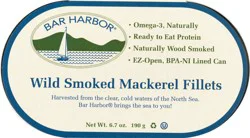 Bar Harbor Wild Smoked Mackerel Fillets 6.7 oz