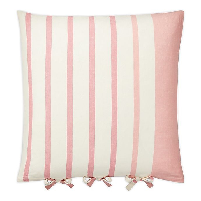 Lauren Ralph Lauren Allie Striped Square Throw Pillow - Pink/White 1 ct |  Shipt