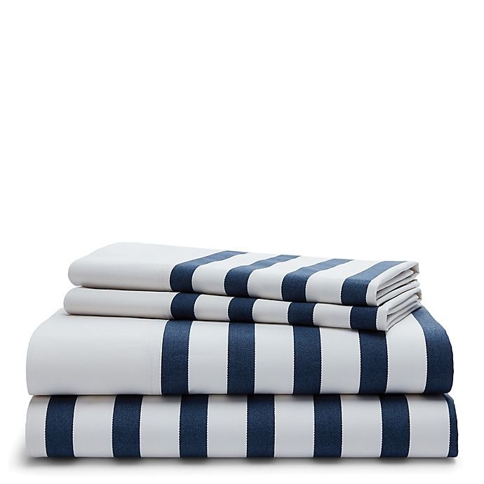 slide 2 of 3, Lauren Ralph Lauren Evan 200-Thread-Count King Pillowcases - Blue/White, 2 ct