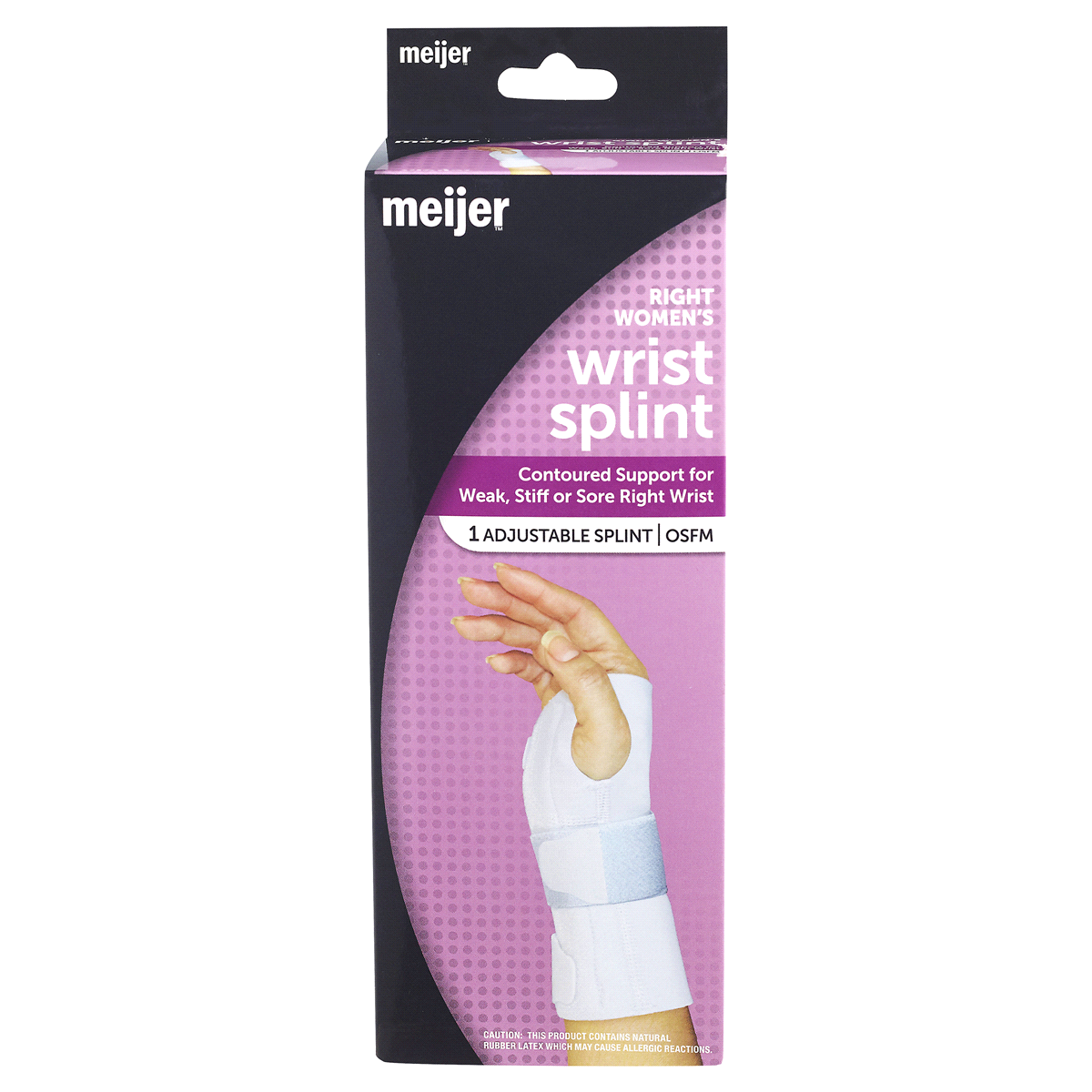 slide 1 of 1, Meijer Women's Wrist Splint - Right Wrist, 1 ct