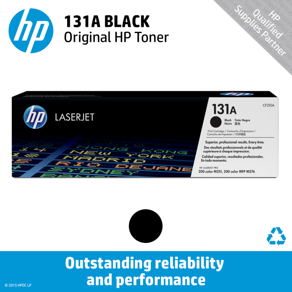 slide 3 of 4, HP 131A, Black Original Toner Cartridge (Cf210A), 1 ct