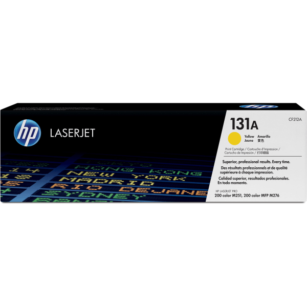 slide 4 of 4, HP 131A (Cf212A) Yellow Original Laserjet Toner Cartridge, 1 ct