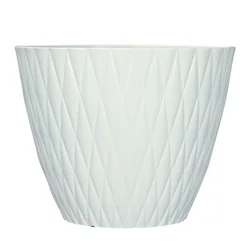 Tufted Planter, 14.6 in x 11.3 in, White
