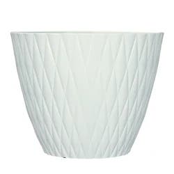 Tufted Planter, 14.6 in x 11.3 in, White